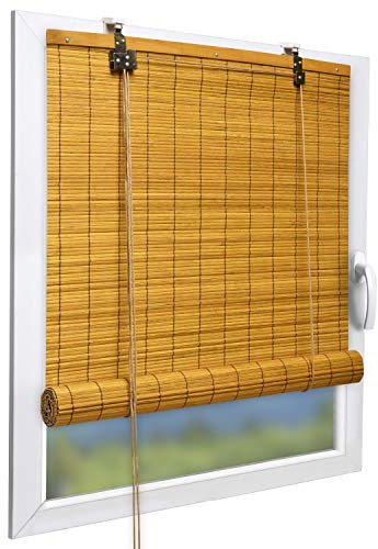 Sol Royal SolDecor B86 Persianas de bambú Rollo bambú Ventanas klemmfix Robusto Madera Calidad 60x160 cm Bambú