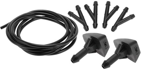 TUCKBOLD Boquilla Lavado De Parabrisas Para Volvo V50 2006-2010 Duradera No.30655605 | De Pulverización De Parabrisas Delanteras Limpiaparabrisas Chorro De Plástico Negro 1 Juego