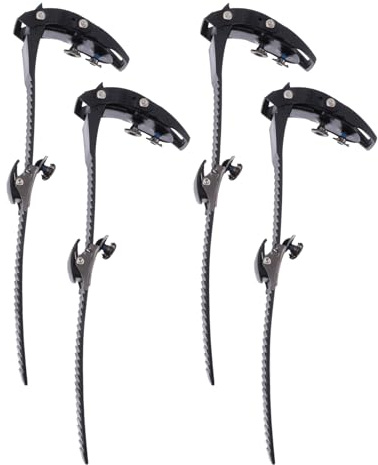 Abaodam 4 Correas de Repuesto para Patines Hebilla Ajustable, Correas de Sujeción Negras para Patines en Línea, Accesorio Resistente para Reemplazo y Transporte en Deportes de Hielo