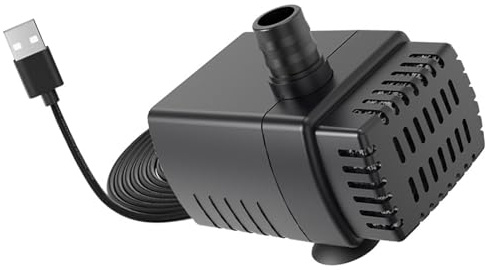 ZEPFJHE Bombas miniatura USB de bajo ruido de 5 V para acuarios, sumergibles, capacidad de succión inferior para uso doméstico, bombas de acuarios