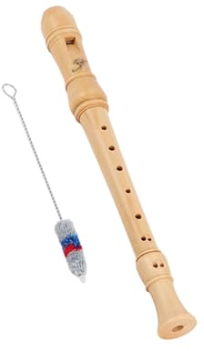 Diskant (Alto) Recorder All Wood 8 håls Engelsk Fingersättning Träblockflöjt