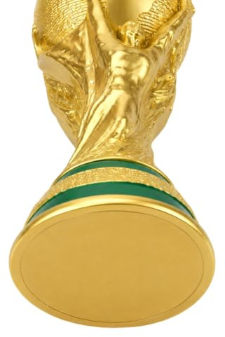 haobook Replica Trofeo Coppa del Mondo di Calcio, Coppa Premio Campione in Resina per Tifosi, Cimelio Calcistico, Regalo Decorativo per Ufficio, Bar, Festa,27cm