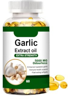 Åldrat vitlöksextrakt│Vitalitetsstöd│Extra styrka│ Luktfri formel│60 antal,1pcs