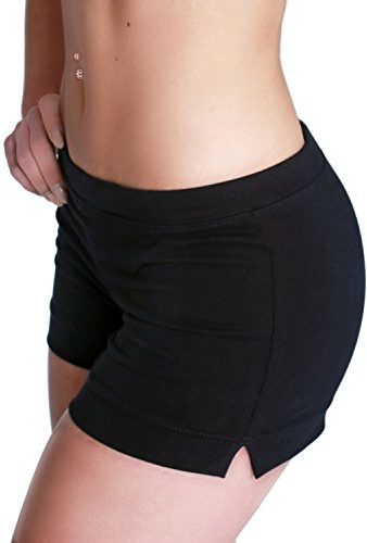 Shepa dam korta fitnesshorts heta byxor byxor Svart M (36-38)