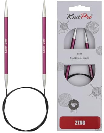 KnitPro International rund sticknål ZING 6,00 mm lila 40 cm