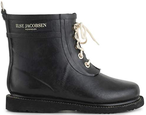 Ilse Jacobsen Women’s Short Rubberboot Boots Black Size: 4.75