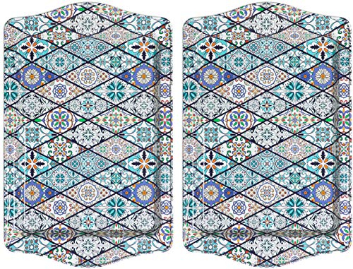 BOHORIA® Premium Design Serviertablett - Dekorative Servierplatten für Glas, Tassen, Schälchen auf ihrem Holz-, Glas- oder Stein-Esstisch (Orient 2er Set)
