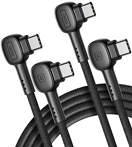 INIU USB C Cable, [100W 2 Pack 2m+2m] 20V/5A PD QC4.0 Fast Charging USB C to USB C Cable, Nylon Braided Phone Charger Type C Data Cord for Samsung S20 Note 10 8 Xiaomi Huawei iPad Pro MacBook Air etc.