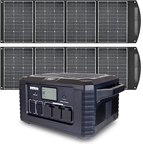 Solargenerator Komplettset 2000W - KLARBEIT MP2000 | Mobile Solar Powerstation 2.264 Wh | Outdoor Power Bank | Power Station für Camping, Notstrom