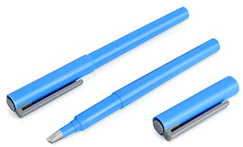 EHDIS 2 Stück Pencil Cutter Pen mit Klinge aus Keramik, Cutter Stift, Keramik Klinge Papierschneider, Sichere Kunst Handwerk Utility Messer Stiftschneider für Handwerk Sammelalbum DIY, Craft, Blau