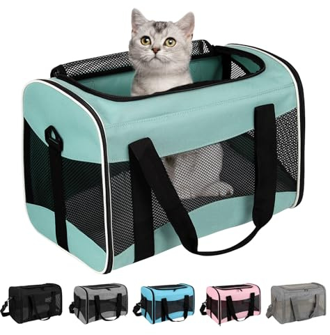 Small Animal Travel, Carrier for Hedgehog Rat Parrot Bird Guinea Pig, Lizards Carrier, Soft Sided Travel Carrier Portable Guinea Pig Up to 10 Lbs (15 * 10 * 10, Green)