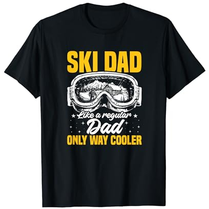 Ski Dad Skifahren Skisport Papa Vater Spruch T-Shirt