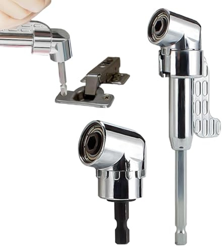 Duroecsain Trapano ad angolo retto, attacco per trapano a 90 gradi - Trapano ad angolo retto 105° Attacco per trapano ad angolo retto - Accessori per trapano, set di punte