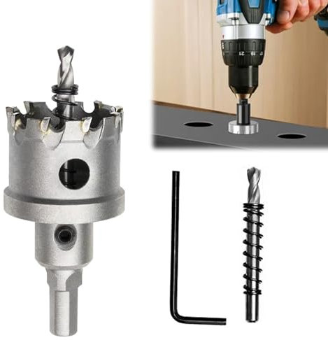 Scies Cloches En Alliage De Carbure TCT, Scies-Cloches TCT Pour Métal Dur, Carbure De Tungstène Scie Cloche En Métal Pour Métal, Scie Cloche En Carbure De Tungstène, 40 mm Scie À Cloche En Métal