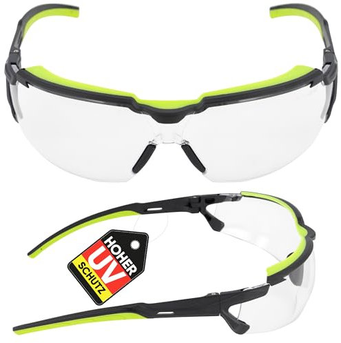 BWOLF EMERALD AF Schutzbrille Arbeitsschutzbrille mit Durchsichtigen Anti-Beschlag und und thermoplastischem Gummi Schutzbrillen Spitzen