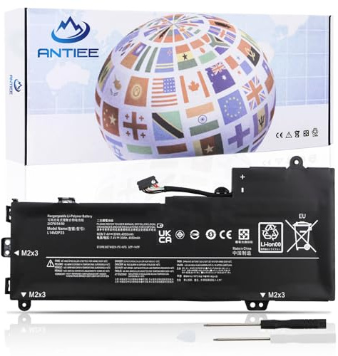 ANTIEE L14M2P23 L14L2P22 L14M2P24 Laptop Batterie Compatible avec Len-ovo U30 E31-70 U31-70 Series E31-70 E31-70 E31-80 IdeaPad 510S IdeaPad 510S-13IKB PC Notebook L14S2P22 7.4V