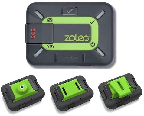 ZOLEO Tvåvägs satellitkommunikatör med Cradle Kit-tillbehör – Global SMS och e-post, SOS nödvarning, incheckning och GPS-plats - Android iOS smartphone tillbehör