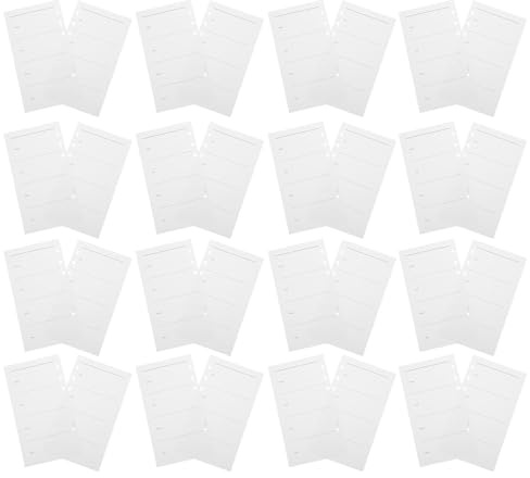 Healeved 50 ark veckokalenderpåfyllning, A6-kalenderinlägg odaterade med linjerad layout, 6 hål för schemaläggning, produktivitet och dagbokföring