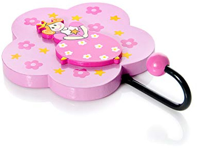 Mousehouse Gifts - Charming Princess Wall Hook, Wooden Coat Peg for Children's Bedroom Decor (Princess)