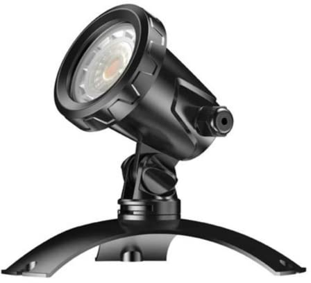 AquaOne Teichbeleuchtung CED-120 I LED Strahler 3 Watt für Ober- und Unterwasser I Lampe mit einer Drehung von 360° I Beleuchtungssystem passend für alle Teich Fontänen HJ Serie