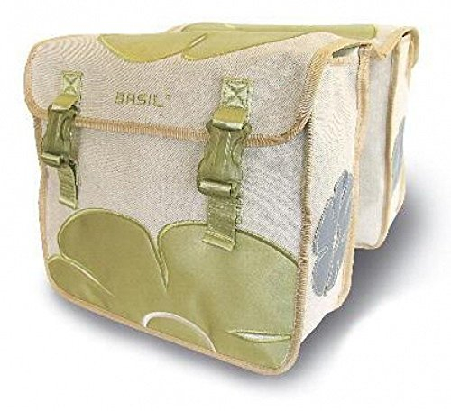 Basil Jasmin Double Bag Grün Doppelpacktasche Gepäckträgertasche 20 Liter Wasserabweisend Reflexstreifen Frauen Damen Mädchen 17264