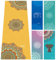 Microfaser Yoga Handtuch, Matten Handtuch Mit Smart Ecke Taschen Und Elastische Schlaufe, Rutschfeste Hot Yoga Handtuch Für Bikram, Pilatus, Fitness 63 X 183 Cm Von Ucooly, Damen, Mandala-Yellow