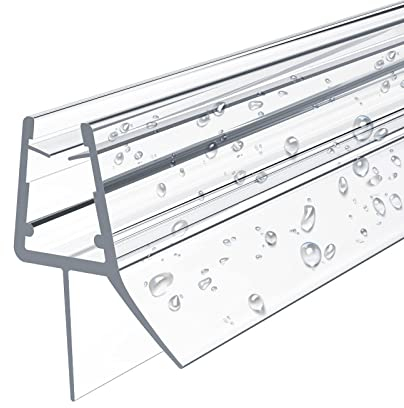 EMKE Ersatzdichtung Wasserabweiser Duschdichtung Schwallschutz Duschkabine Bad 4-6mm Glas 600mm