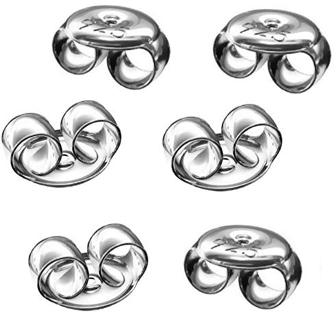 My-Bead 3 paia chiusura per orecchini 4.5mm in argento 925 senza nichel alta qualità da gioielliere DIY