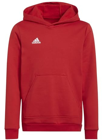 adidas Unisex - Bambini Entrada 22 Sweat Hoodie, team power red 2, 11-12 Years