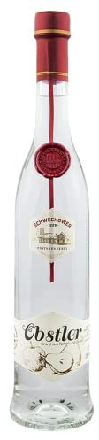 Obstler 0.5l (38% Vol) | Hochwertige Spirituose aus Birne + Apfel | Premium-Qualität | gebrannt in Mecklenburg-Vorpommern 500ml | Schwechower Brennerei (1229)