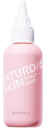 Saturday Skin Scalp + Hair Strengthening Peptide Treatment Overnight Serum Awakened Pepped Nourished Thicker Longer for Thin & Dry Hair Collagen Keratin (2.70 Fl. Oz.)