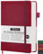 AEYAKA Dotted notizbuch A5 Journal Notizbuch A5 Dotted Tagebuch Hardcover und Elastischem Verschlusst Stifthalter PU-Lederhülle Thick 80gsm Paper, 15 x 21 cm (Dotted, Wein-400)