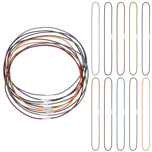 10 st elastiska band för anteckningsbok anslutningsinlägg anteckningsbok elastisk stretchig stängning ögla hoppband tillbehör för resedagbok påfyllning (standardstorlek)