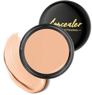 QIC Anti-Cernes Waterproof, Concealer Haute Couvrance 12H+, Texture Crémeuse, Application Facile Sans Effet Masque ni Marquer les Rides (151 Medium)
