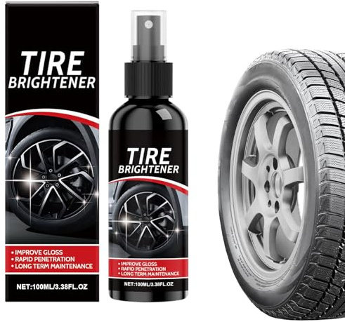 Spray Abrillantador De Neumáticos,Recubrimiento De Neumáticos 100 Ml - Limpiador Y Brillo Para Ruedas - Para Protección Ennegrecimiento Lustre Duradero Brillante Aspecto Como Nuevo Moto