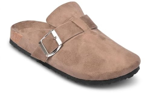 OZABI Sabot Fermé Enfant Suédine - Boucle Métal - Doublure Velours