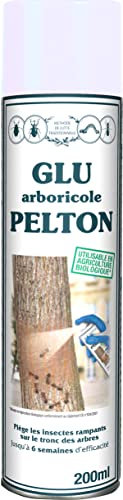 PELTON FERTILIGENE PGLU200 - Glu Arboricole Aérosol Insectes Rampants 200 ml - Piège les fourmis, chenilles, pucerons, ravageurs ...sur le tronc des arbres- Efficace 6 semaines - Fabriqué en France