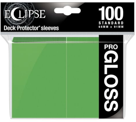Ultra Pro - Eclipse Gloss Standard Sleeves 100 Pack - Lime Green