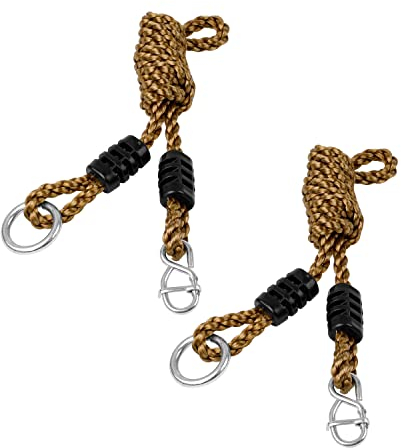 DEANKEJI 2 Pieza Cuerdas de Columpio Ajustables 1.8M Cuerdas de Extensión de Columpio- Correa de Fijación de Columpio - Adecuada para Hamacas de Camping, Columpios, Soporta hasta 300 kg