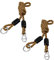 DEANKEJI 2 Pieza Cuerdas de Columpio Ajustables 1.8M Cuerdas de Extensión de Columpio- Correa de Fijación de Columpio - Adecuada para Hamacas de Camping, Columpios, Soporta hasta 300 kg