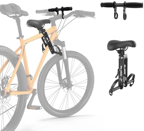 Lusacy Asiento de Bicicleta Portátil, Asiento Delantero de Bicicleta para Niños de 2 a 5 Años, Asientos Delanteros Desmontables, Compatible con Todos los Adultos MTB