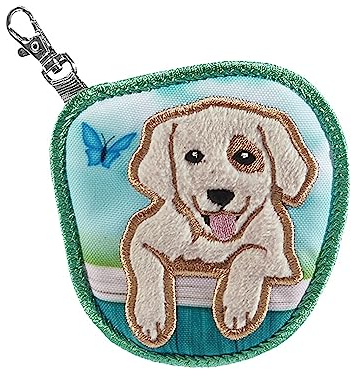 Step by Step KIGA MAGS „Dog Lucky“, 1 Magnet-Applikation mit Karabinerhaken, Hund, Anhänger zur Individualisierung des Kindergartenrucksack KIGA MINI & KIGA Maxi, für Mädchen & Jungen, 12 + Monaten
