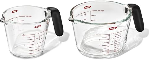OXO Good Grips 2-Cup and 4-Cup Glass Measuring Cup Set