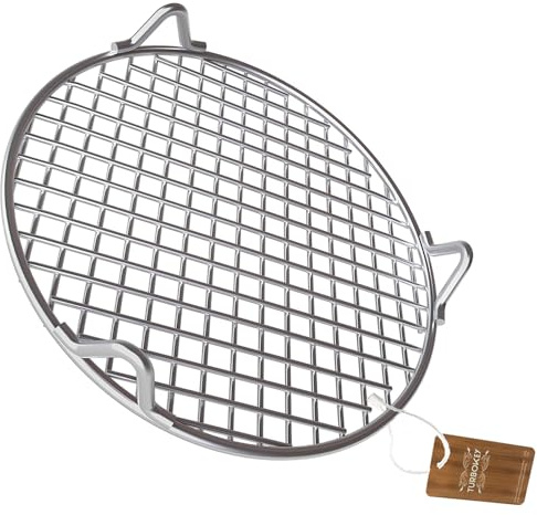 Turbokey Cooking Rack 13 Round Baking Rack with Legs Canning Rack Straight-wire Cooling Rack Durable Stainless Steel Baking Barbecue Rack/Food Steamer/Cooking/Baking/Steaming Rack (330mm/13)
