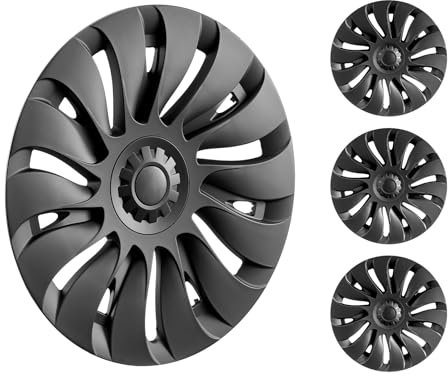 VEVOR Wheel Rim Cover Hubcaps, 19 in, 2020-2024 Model Y Fully Fit Hubcap with Snap, Guard Tape & Valve Nozzle Hole, ABS & PC Hubcap with High Rigidity & Less Wind Drag, Fits for All Weather Use