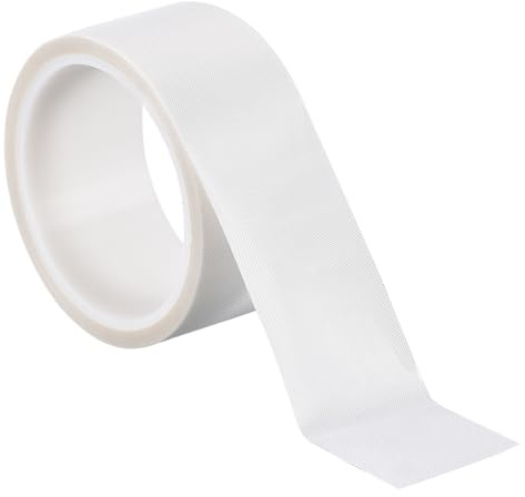 PATIKIL Heat Resistant Tape, 2 Inch x 33 Feet High Temperature Tape PTFE Adhesive High Heat Tape Waterproof for Vacuum Sealer Machine Insulation Protection, White, 0.18mm Thick