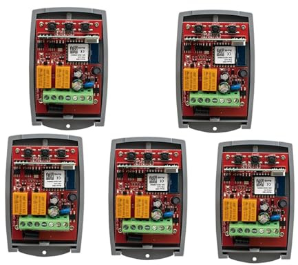 Receptor de puerta de garaje Tuya, 2 canales, 433mhz, 433,92 mhz, interruptor controlador multimarca de código rodante fijo Universal(AC 85-250V WIFI X5)
