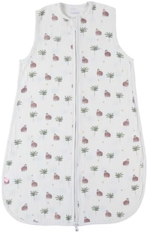 Noukie's TOG < 1.0 - Saco de dormir de verano (1 a 6 meses (70 cm) - Gasa orgánica - Crudo - Gorila