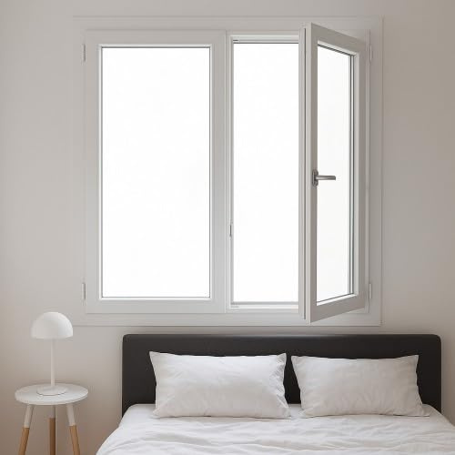 Fenêtre PVC blanc 2 vantaux dimensions tableau H 105 x L 100 cm ouverture française pour pose en neuf - GEFRADIS - fabrication française