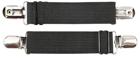 Correas de pantalón, clips ajustables para estribos para pantalones, correas antideslizantes para botas para hombres y mujeres, mochileros, senderismo, motociclismo, pesca, ciclismo, camping